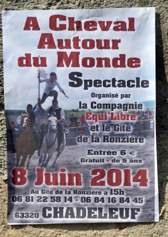 Spectacle autour du Cheval avec EQUI’LIBRE / La Ronzière